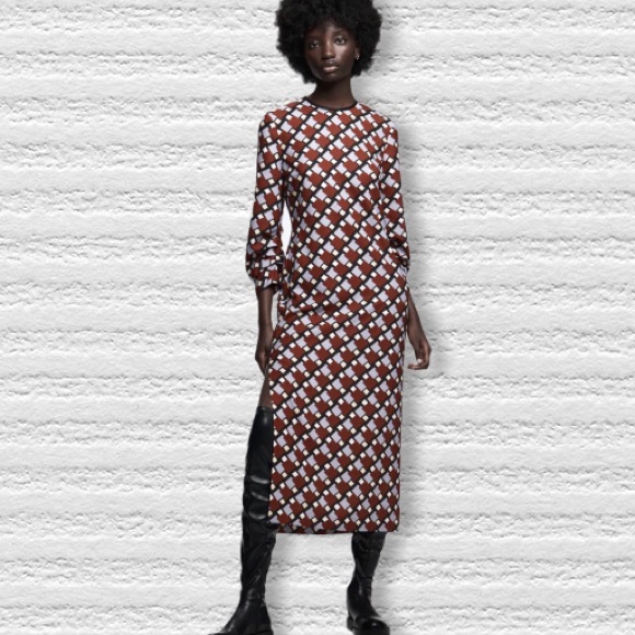 ZARA midi dress size small - Picture 2 of 9